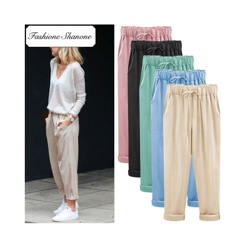 Fashione Shanone - Stock limité - Pantalon casual en lin