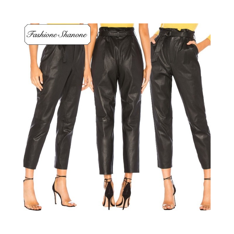 Fashione Shanone - Limited stock - Leather carrot pants