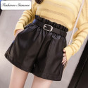 Limited stock - High waist leather shorts