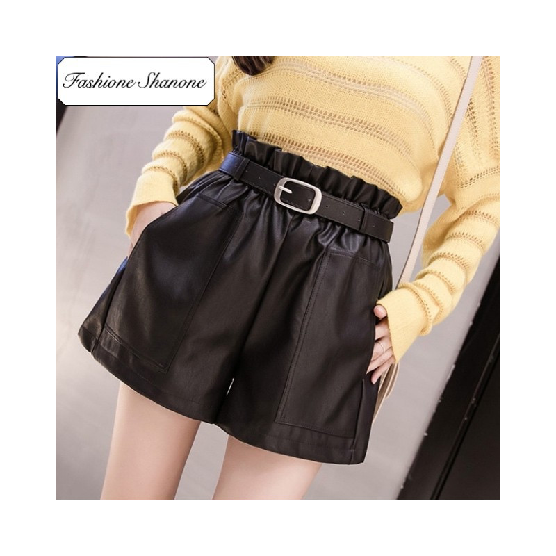 Fashione Shanone - Limited stock - High waist leather shorts