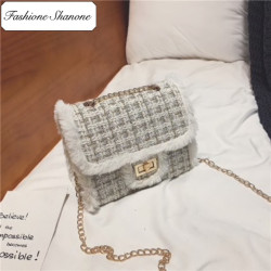 Fashione Shanone - Limited stock - Tweed wool shoulder bag