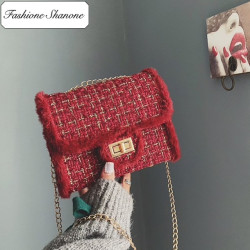 Fashione Shanone - Limited stock - Tweed wool shoulder bag