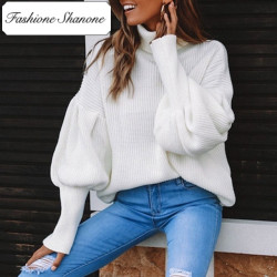 Fashione Shanone - Limited stock - White sweater with flared sleeves