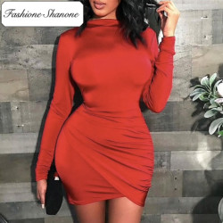 Fashione Shanone - Limited stock - High neck bodycon dress
