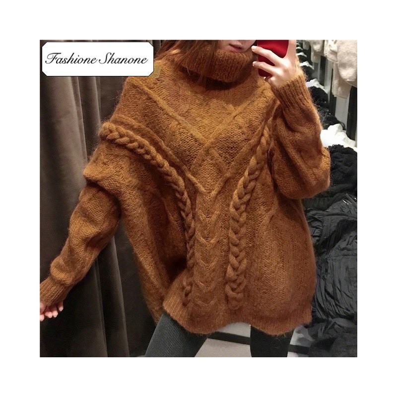 Fashione Shanone - Limited stock - Camel turtleneck sweater