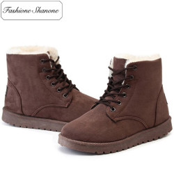 Fashione Shanone - Limited stock - Lace up fur lined ankle boots