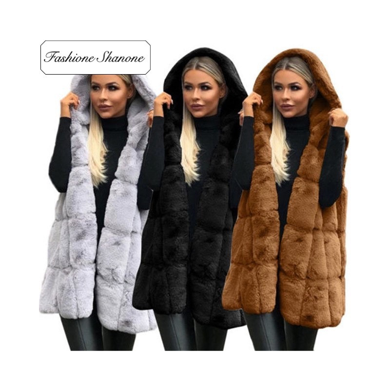 Fashione Shanone - Limited stock - Sleeveless fur coat