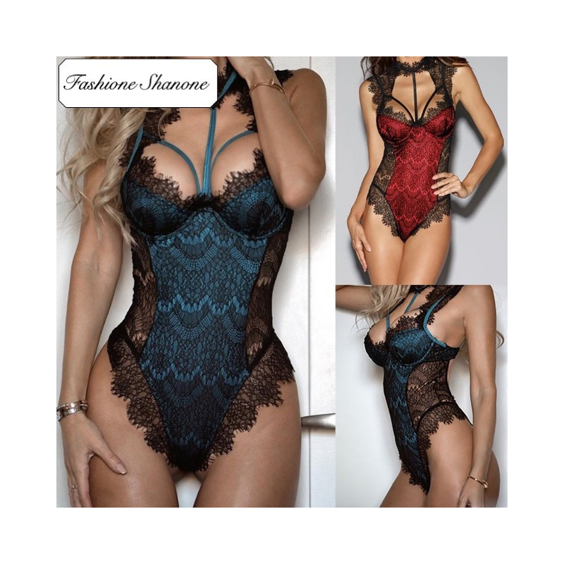 Fashione Shanone - Limited stock - Two-tone lace bodysuit
