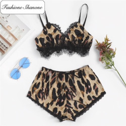 Fashione Shanone - Limited stock - Leopard bra and shorts pajamas