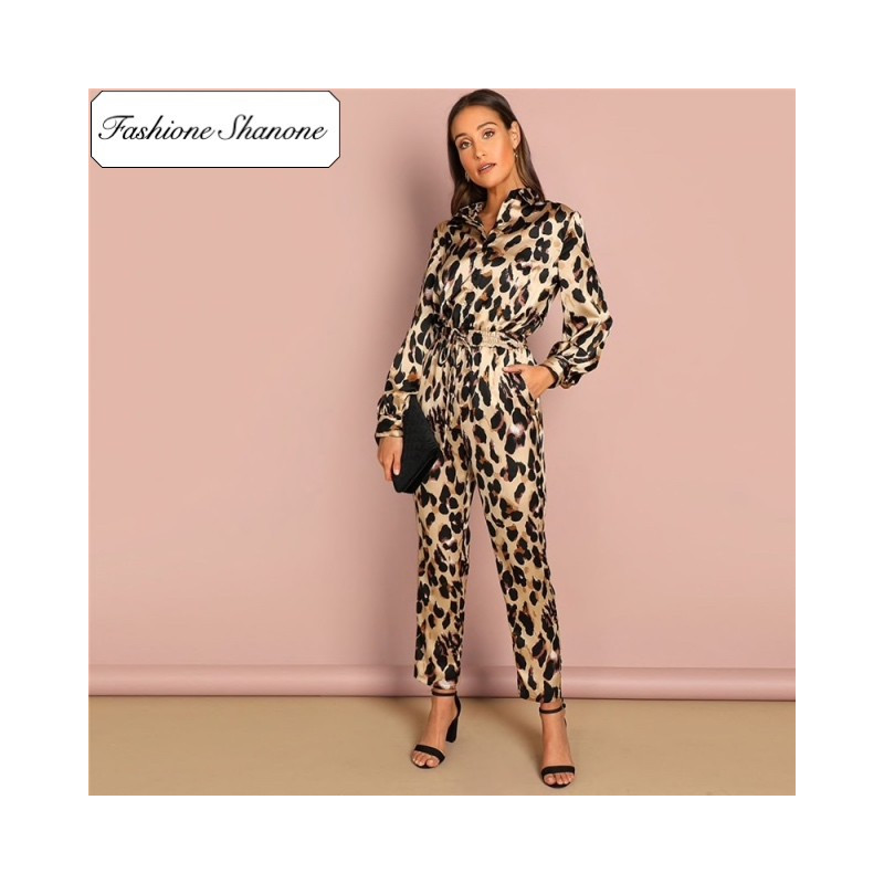 Fashione Shanone - Stock limité - Combinaison pantalon léopard