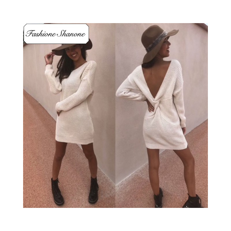 Fashione Shanone - Limited stock - Backless sweater dress