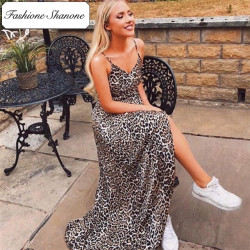 Fashione Shanone - Limited stock - Leopard maxi dress