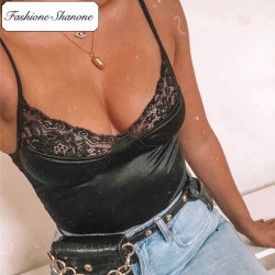 Fashione Shanone - Limited stock - Lace and satin bodysuit