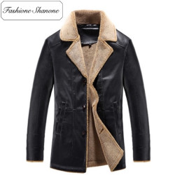 Fashione Shanone - Limited stock - Leather jacket with fur