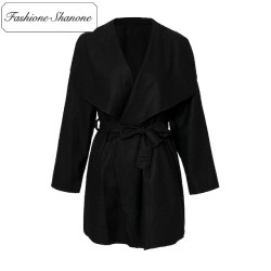 Fashione Shanone - Stock limité - Manteau en laine wrap