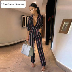 Fashione Shanone - Limited stock - Stripped jumpsuit