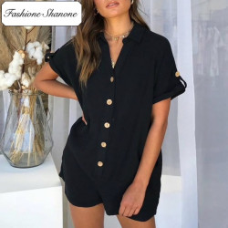 Fashione Shanone - Limited stock - Buttoned playsuit