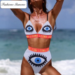 Fashione Shanone - Evil eye high waist bikini