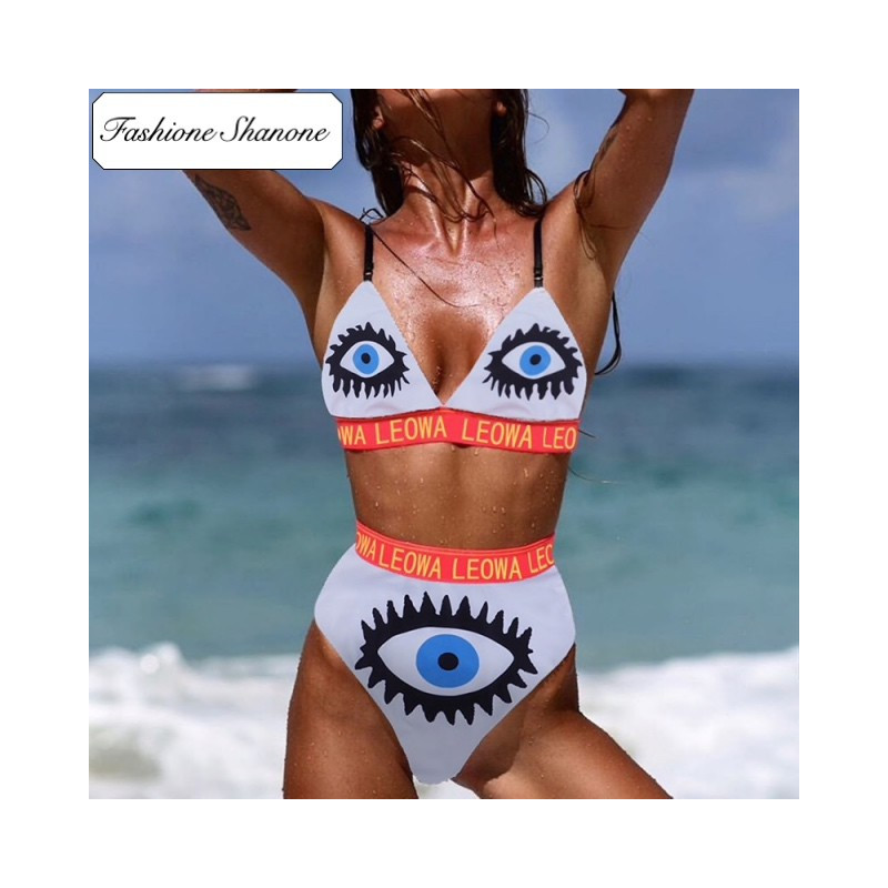 Fashione Shanone - Evil eye high waist bikini