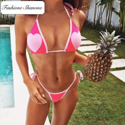 Fashione Shanone - Bikini triangle motif coeur