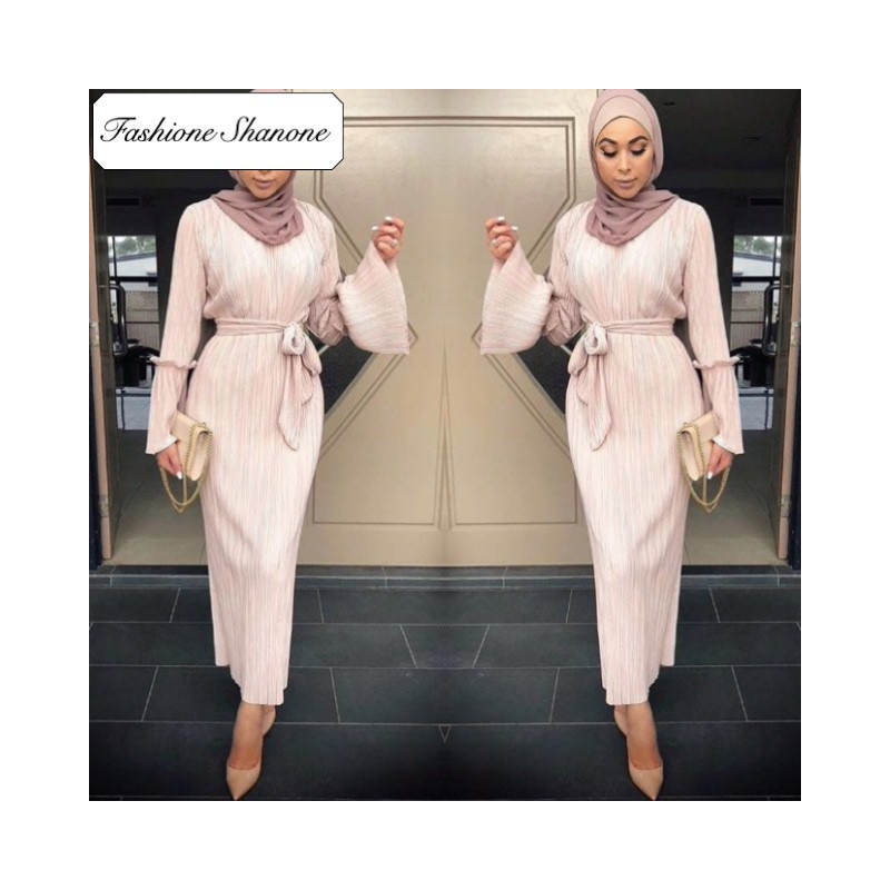 Fashione Shanone - Pleated muslim dress