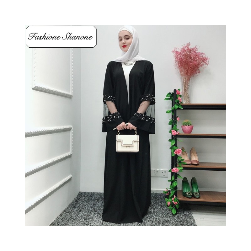 Fashione Shanone - Abaya with lace and pearls