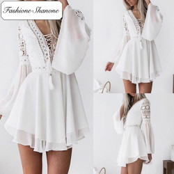 Fashione Shanone - Robe blanche boho