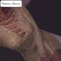 Golden knit dress