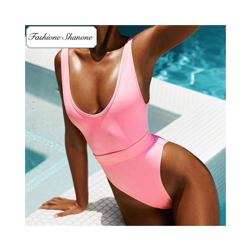 Fashione Shanone - Pink one piece swimsuit