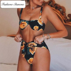 Fashione Shanone - High waist floral bikini