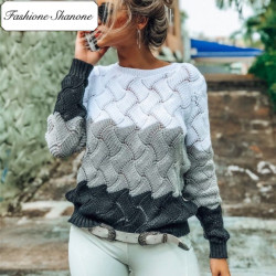 Fashione Shanone - Tricolor twisted sweater