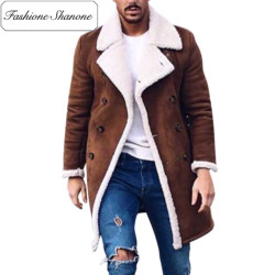 Fashione Shanone - Lambswool brown coat
