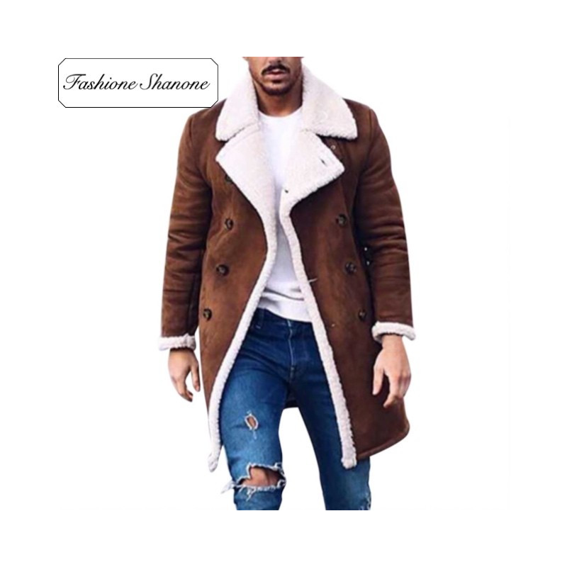 Fashione Shanone - Lambswool brown coat