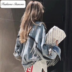 Fashione Shanone - Tassel denim jacket