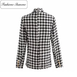 Fashione Shanone - Blazer tweed plaid