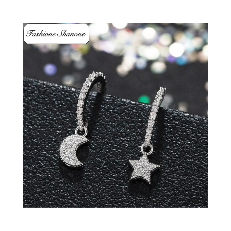 Fashione Shanone - Moon star earrings