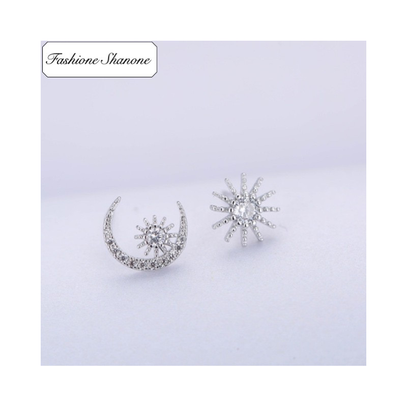 Fashione Shanone - Moon sun earrings