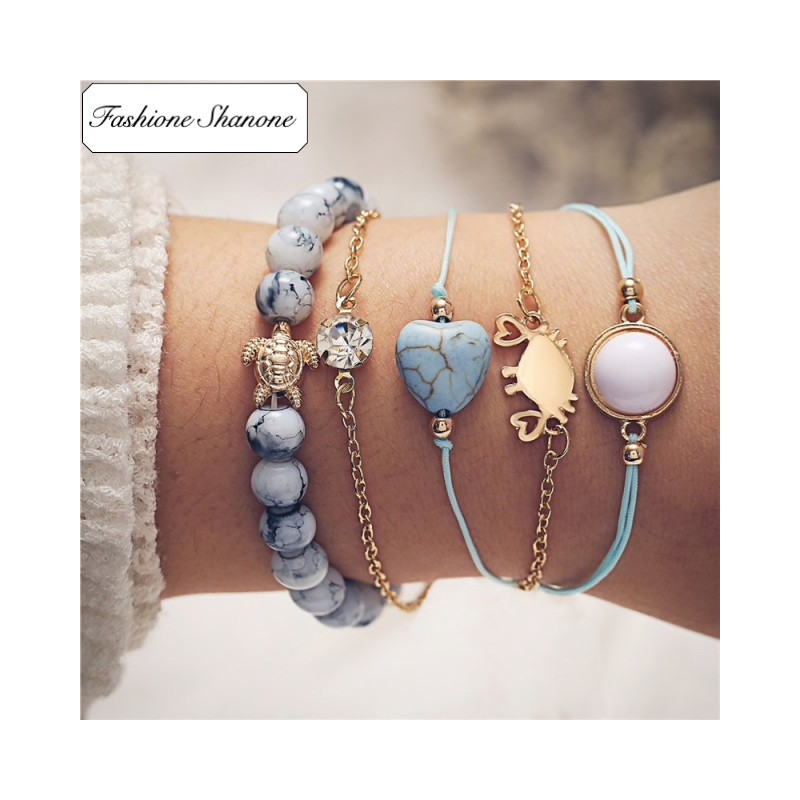 Fashione Shanone - Ocean 5 bracelets set