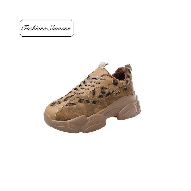 Fashione Shanone - Baskets avec morceaux léopard