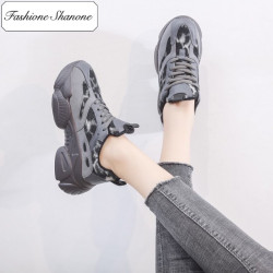 Fashione Shanone - Sneakers with leopard patchwork