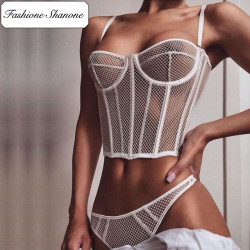 Fashione Shanone - Ensemble lingerie corset résille