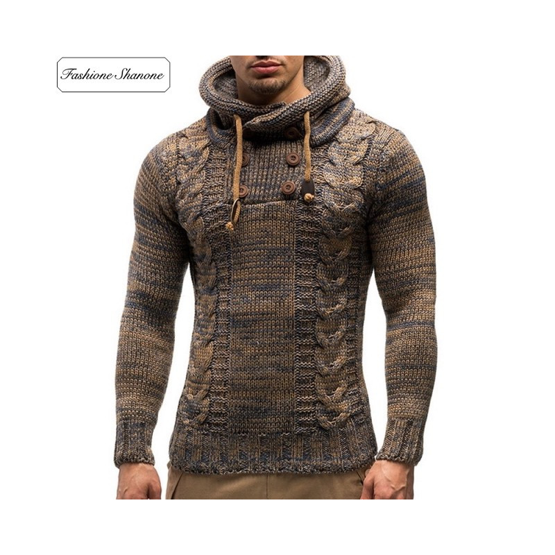 Fashione Shanone - Brown hooded sweater