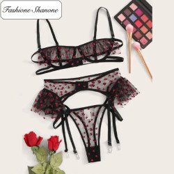 Fashione Shanone - Small hearts lace lingerie set