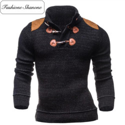 Fashione Shanone - High neck sweater with shoulder pads