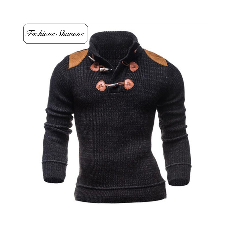 Fashione Shanone - High neck sweater with shoulder pads