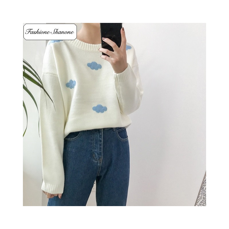 Fashione Shanone - Cloud pattern sweater