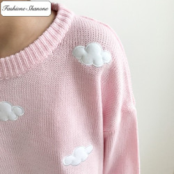 Fashione Shanone - Cloud pattern sweater