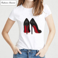 Fashione Shanone - T-shirt escarpins semelles rouges