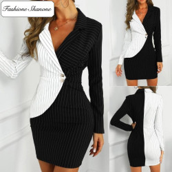 Fashione Shanone - Stripped blazer dress