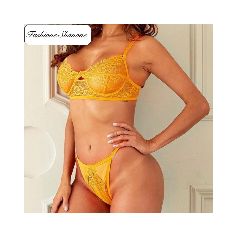 Fashione Shanone - Yellow lingerie set